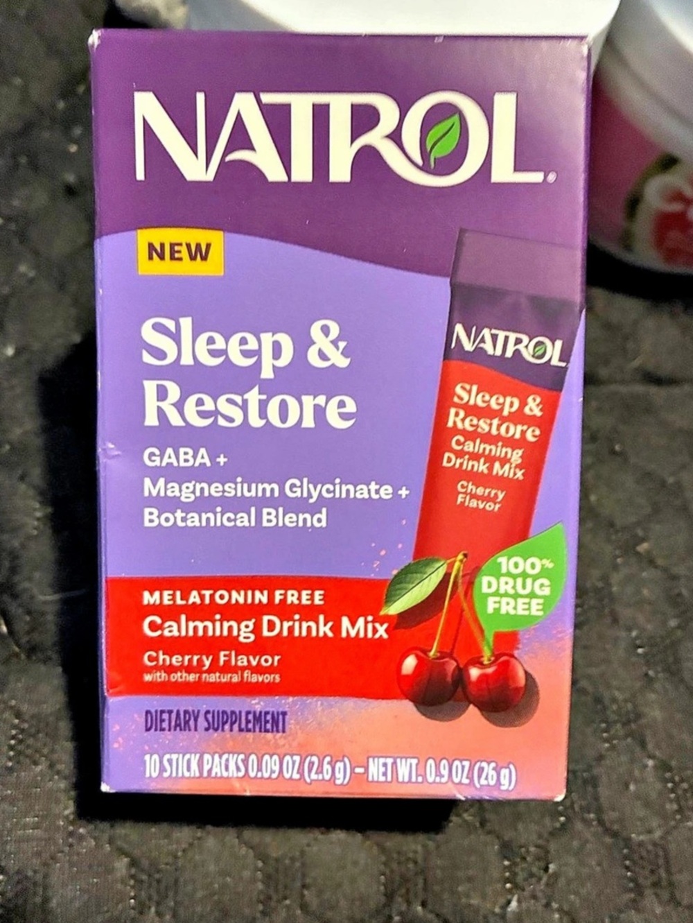 Natrol ‘Sleep & Restore’ Cherry Calming Drink Mix 10 Sticks